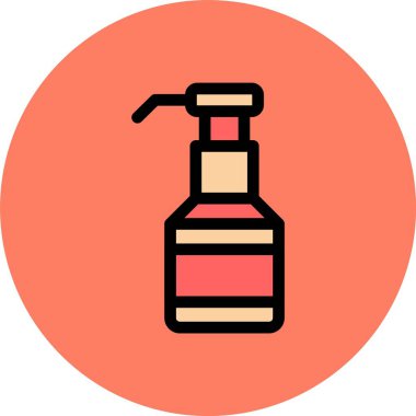 Sprey şişe ikonu. Web için sprey şişe vektör simgesinin özet çizimi