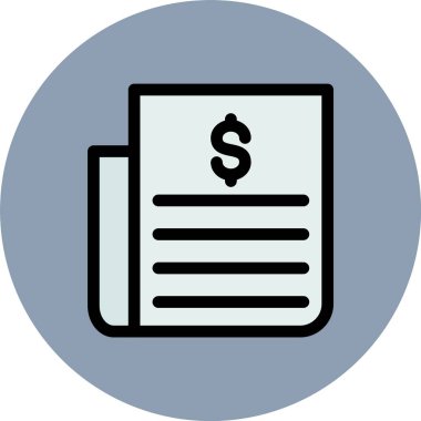 Belge simgesinin vektör illüstrasyonu