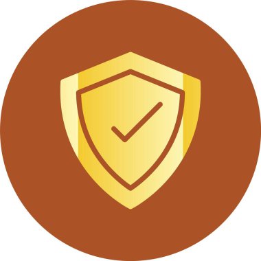 Kişisel ve ticari kullanım için kalkan vektör simgesi simgesi vektör çizimi..