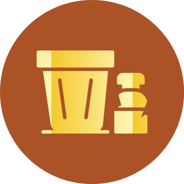 bira şişesi simgesi, basit vektör illüstrasyonu