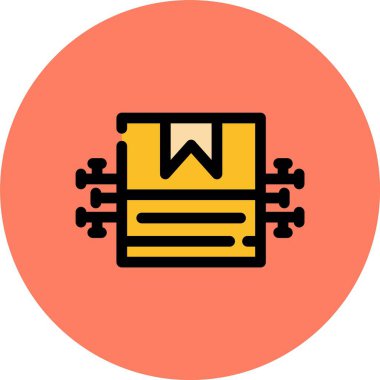 kitap simgesi, vektör illüstrasyonu