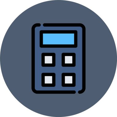 vektör hesap makinesi simgesi