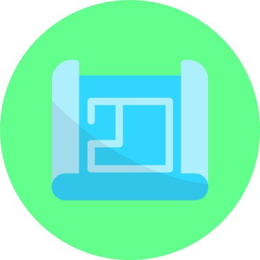 Kitap simgesi, modern tasarım illüstrasyon tasarımı