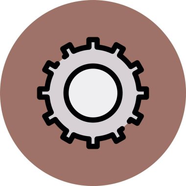 dişli simgesi vektör illüstrasyonu