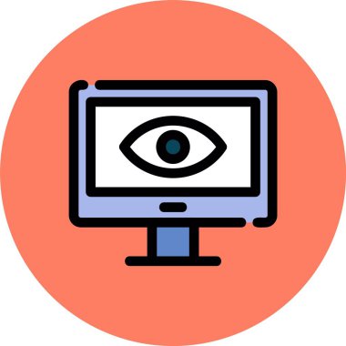 dizüstü bilgisayar simgesi. özet çizimi