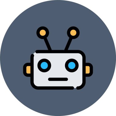 vektör robot simgesi