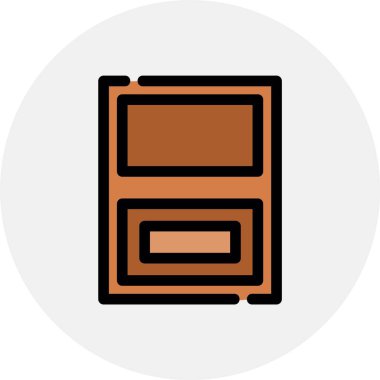 Bilgisayarın modern bir simgesinin vektör illüstrasyonu