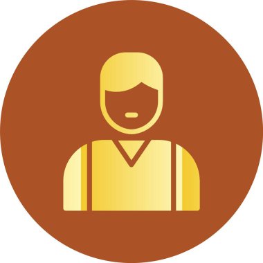 Benzersiz erkek vektör simgesi