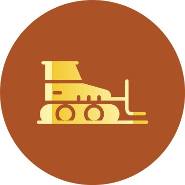 Bir tren simgesinin vektör illüstrasyonu