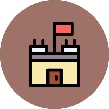 pil güç istasyonu simgesi, vektör illüstrasyonu