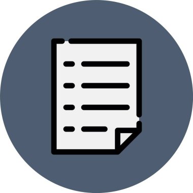 belge simgesi vektör illüstrasyonu