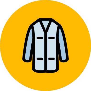 Bir ceket simgesinin vektör illüstrasyonu