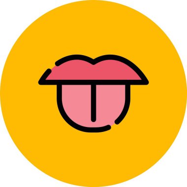 Kırmızı ve beyaz bir kalbin şirin bir çizgi film ikonunun vektör çizimi