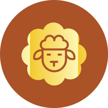 Benzersiz keçi vektör simgesi