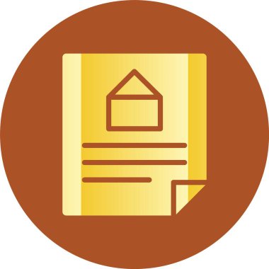 Belge simgesinin vektör illüstrasyonu