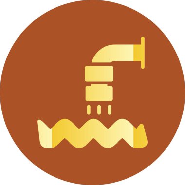 güzel su kabartma vektör simgesi