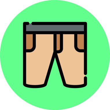 pantolon simgesi vektör illüstrasyonu