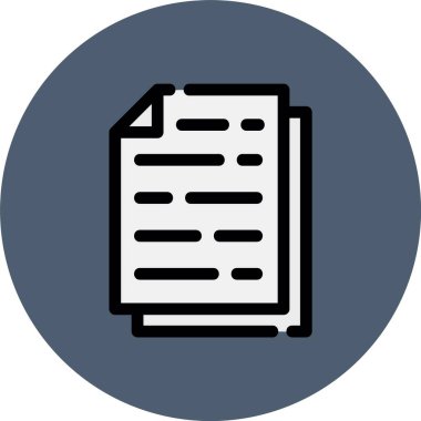 dosya vektör çember çizgisi simgesi dekoru