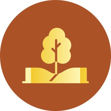 İşaret sembolü olan güzel ağaç