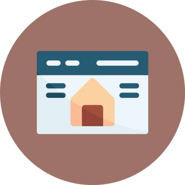 ev vektörü glyph düz simgesi