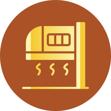 vektör atm düz biçim simgesi