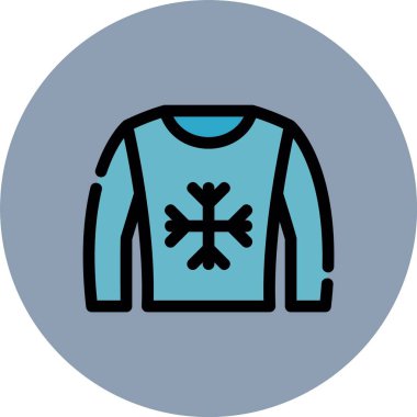 Eşsiz kış süveteri vektör simgesi