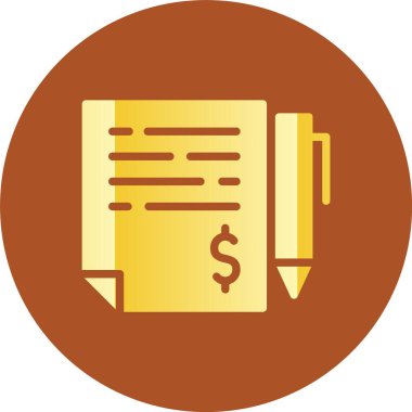 Belge. Web simgesi basit illüstrasyon