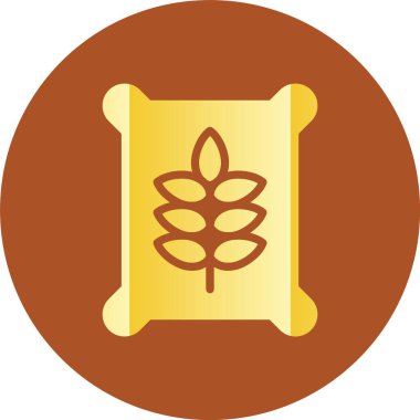 meşe ağacı ikonu vektör illüstrasyonu