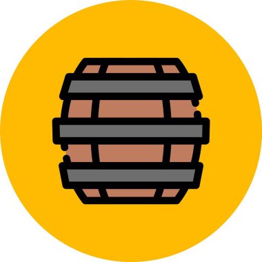 Fıçı. Web simgesi basit illüstrasyon