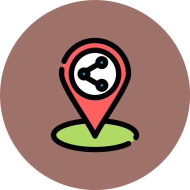 harita pin vektör simgesi