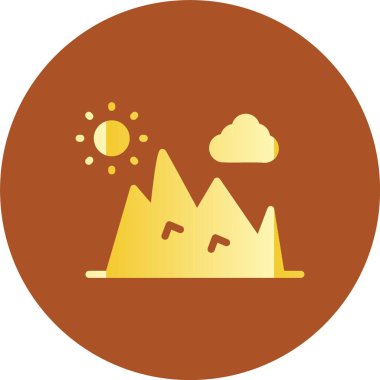 Kamp simgesinin vektör illüstrasyonu