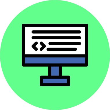 Web tasarım simgesi, vektör illüstrasyonu