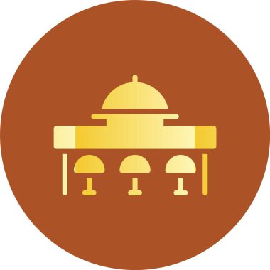 Benzersiz otel kulesi vektör simgesi