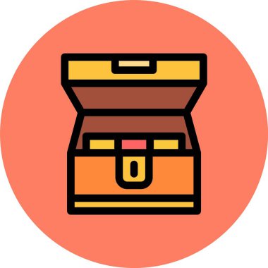 Kutu. Web simgesi basit illüstrasyon