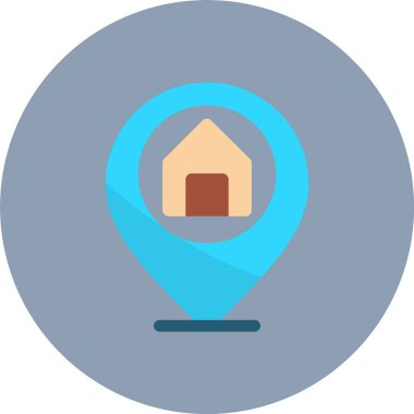 konum. Web simgesi basit illüstrasyon