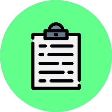 Vektör Belgesi düz simgesi