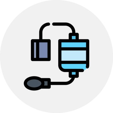 elektrik dolgu vektörü simgesi