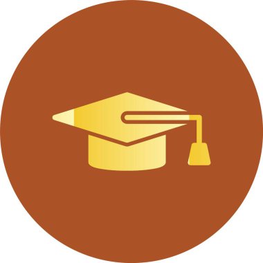 Kişisel ve ticari kullanım için vektör mezuniyet simgesi.