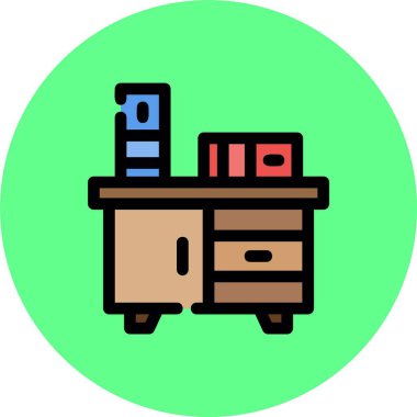 Mobilya simgesinin vektör illüstrasyonu