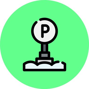 trafik sinyal simgesi vektör illüstrasyonu