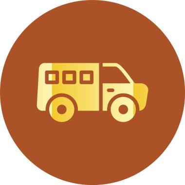 Benzersiz kamyon vektör simgesi