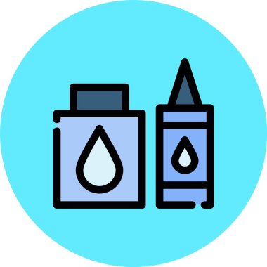 İllüstrasyon yağ kutusu simgesi