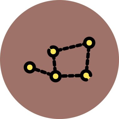 Molekül simgesi. vektör illüstrasyonu