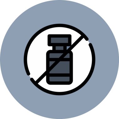 İlaç olmadan vektör illüstrasyonu