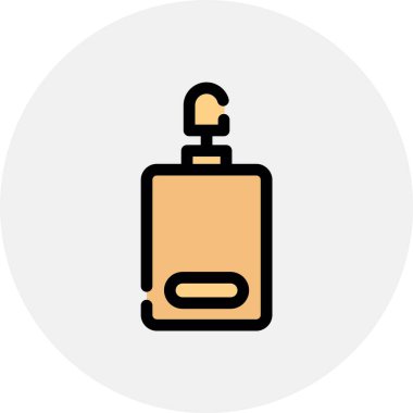 Kişisel ve ticari kullanım için parfüm vektörü simgesi simgesi vektör çizimi..