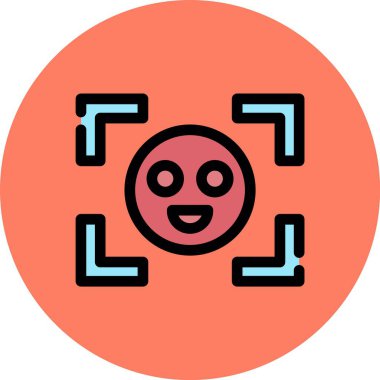 Göz vektör çizgisi simgesine sahip eşsiz bir ifade