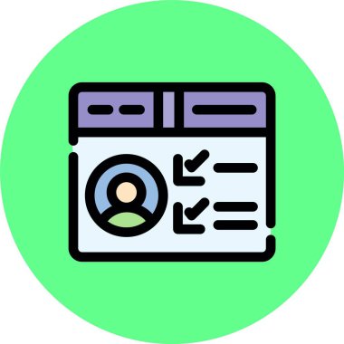 Web simgesi, vektör illüstrasyonu