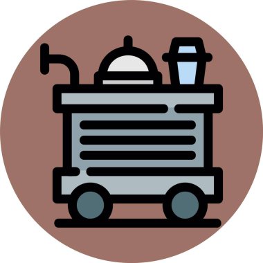 Gıda simgesinin vektör illüstrasyonu