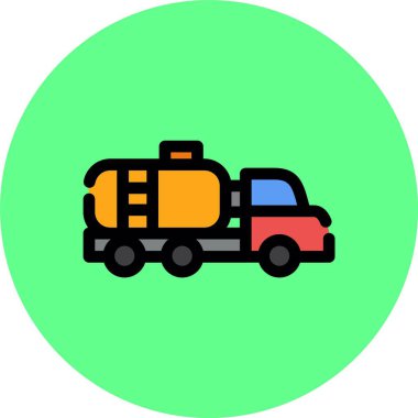 Araba simgesinin vektör illüstrasyonu