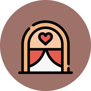 Modern kalp simgesinin vektör illüstrasyonu